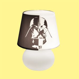 Luminária Abajur de Mesa Darth Vader Black and White Star Wars - Image 2