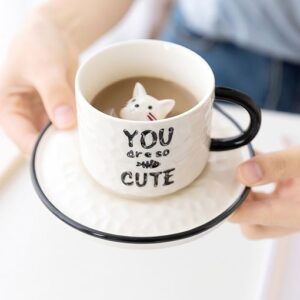 Xícara You Are So Cute 220ml Coffee With Cat